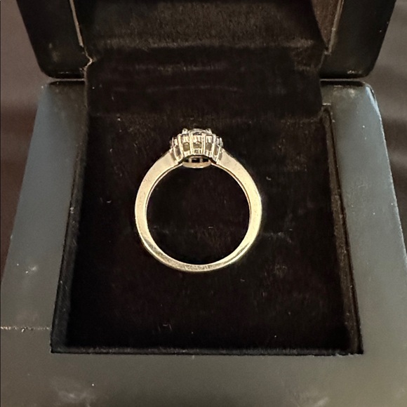 Diamonique Sterling Silver Ring with Multicolor Gemstones - Picture 2 of 3